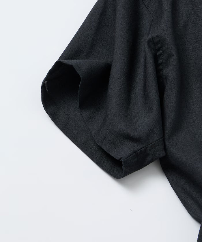Relax Fit Relax Fit Linen Mix Polo Collar Shirt [Limited Edition]