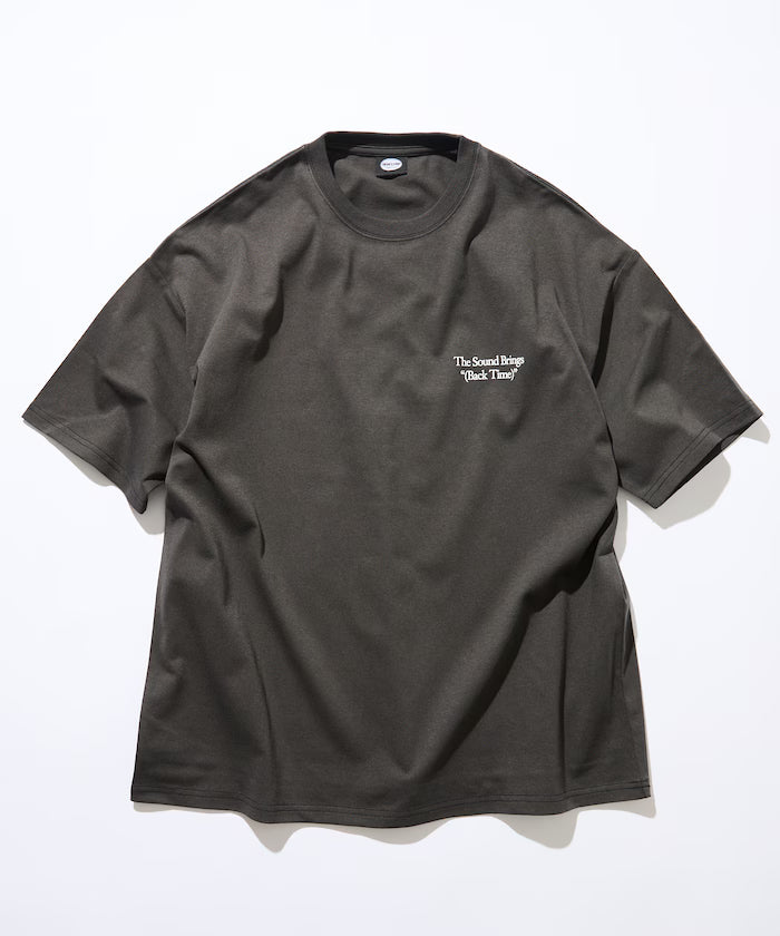 Big Silhouette Back Print Crew Neck T-Shirt / The Sound Brings 【Limited Edition】