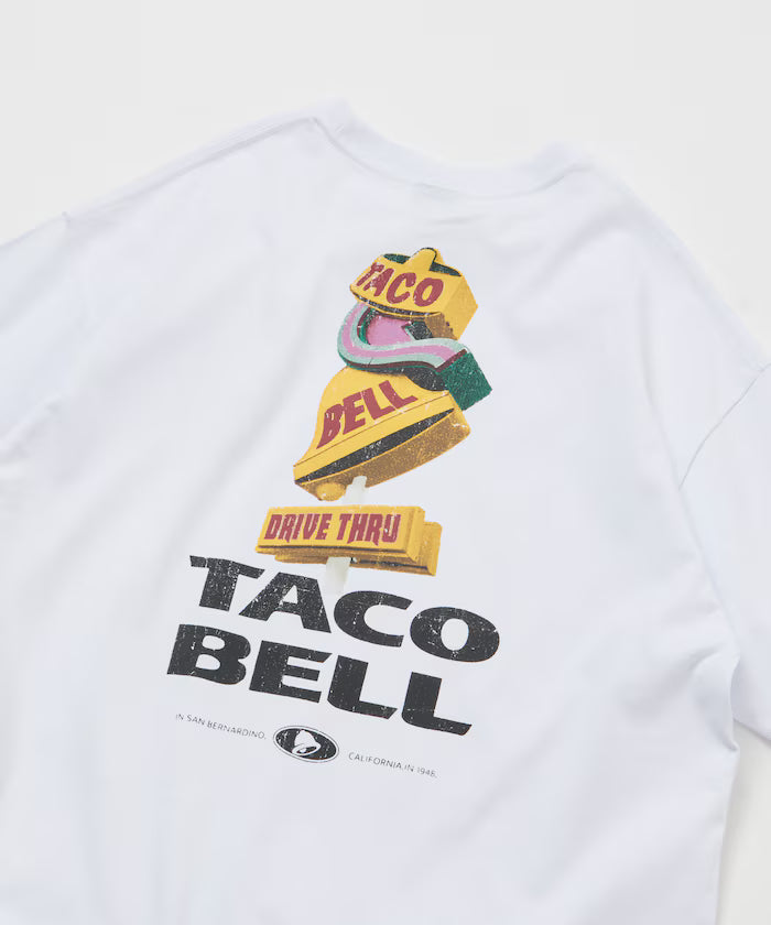 Limited Edition TACOBELL×FREAK'S STORE Exclusive Big Silhouette Back Print Crew Neck T-Shirt