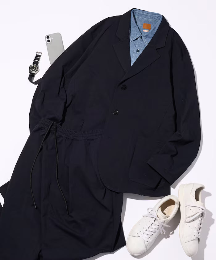 AIRDRY HIGH TECH YARN High-Performance Material Tailored Jacket Relaxed Fit