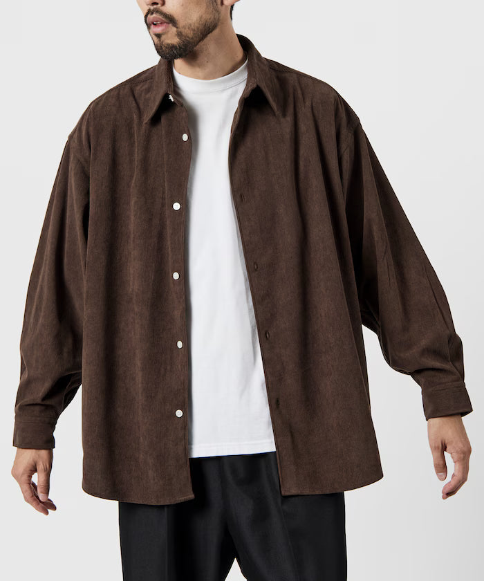 Relax Fit Relaxed Fit Corduroy Regular Collar Shirt [Limited Edition]
