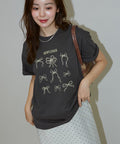 Ribbon Embroidery T-Shirt Limited Edition - Charcoal Gray