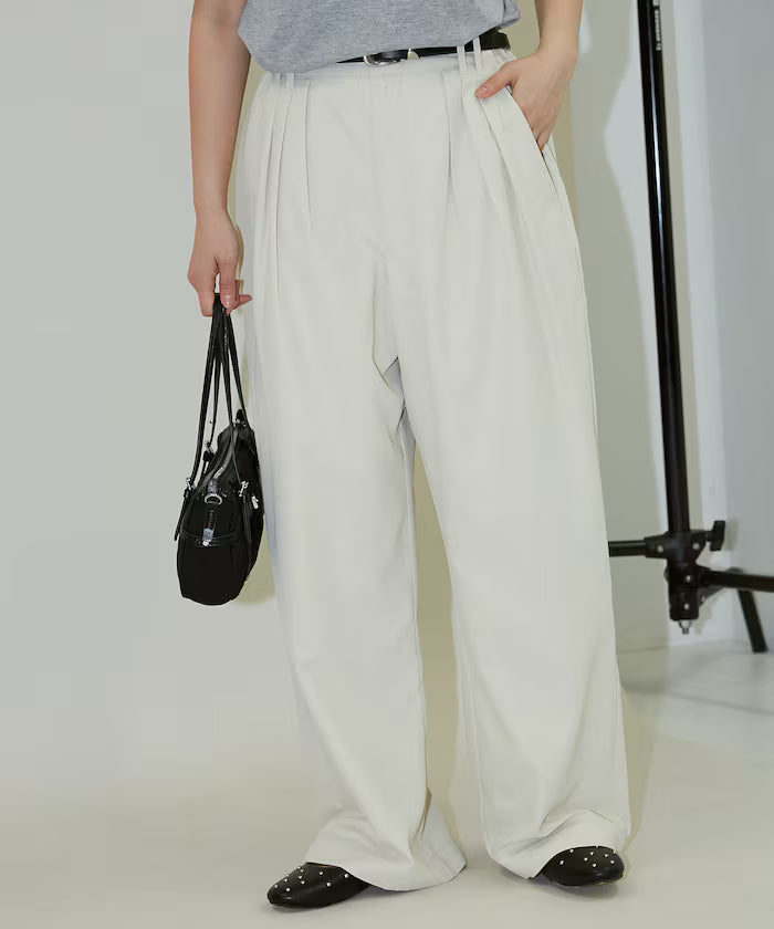 Color Tuck Slacks Pants Limited Release
