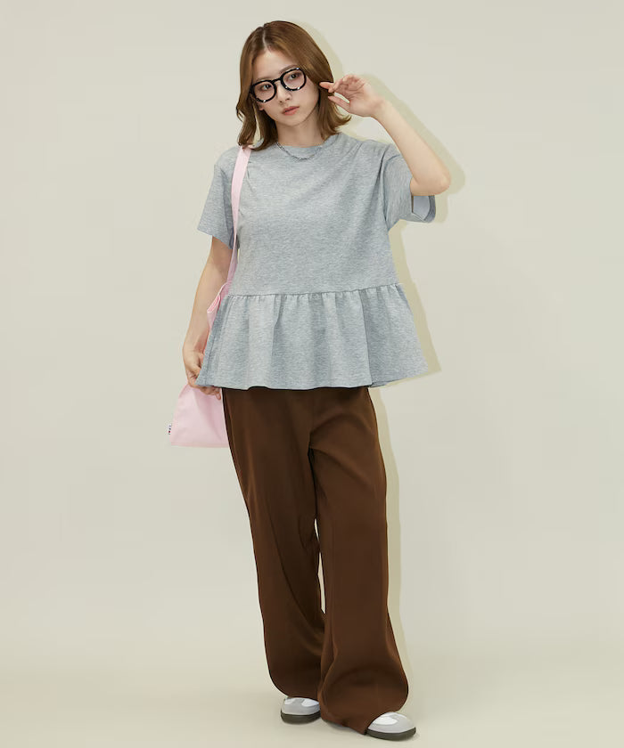 <Contact Cooling> Cool Ponchi Peplum T-Shirt Limited Edition