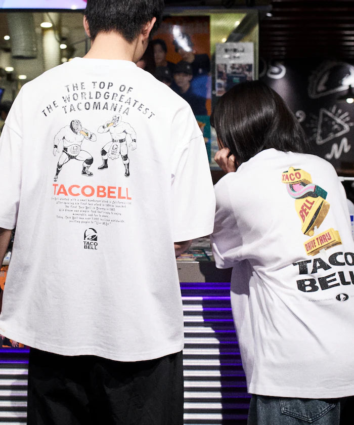 Limited Edition TACOBELL×FREAK'S STORE Exclusive Big Silhouette Back Print Crew Neck T-Shirt