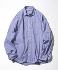 Magazine Pocket Broad Shirt(Gingham) - Blue