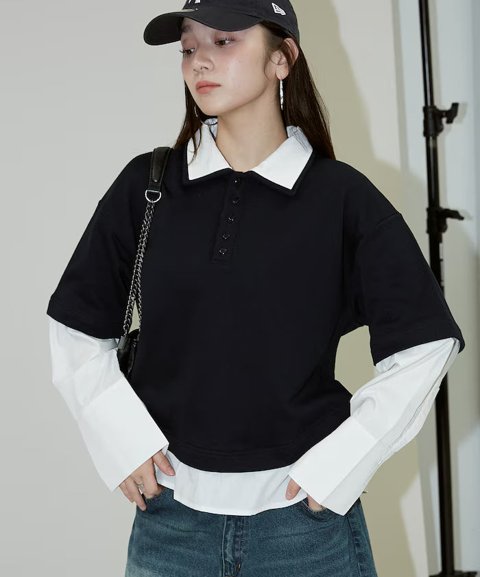 Shirt Layered Polo Top Limited Edition
