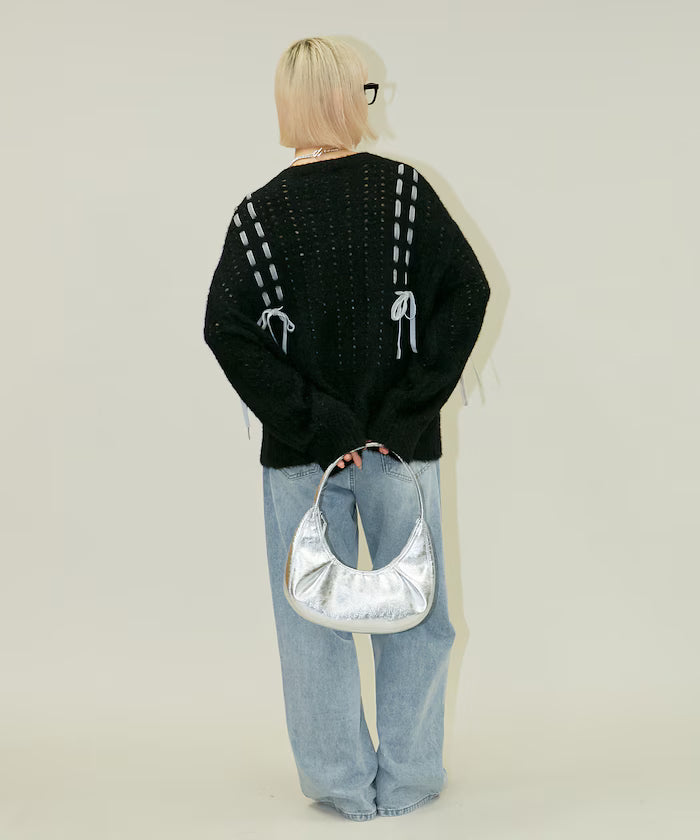 Velvet Ribbon Woven Feather Knit Limited Edition