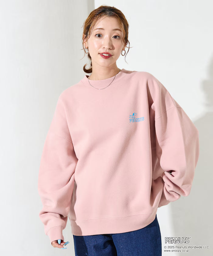PEANUTS/Peanuts Exclusive Back Print Crew Neck Sweatshirt/Snoopy 【Limited Release】