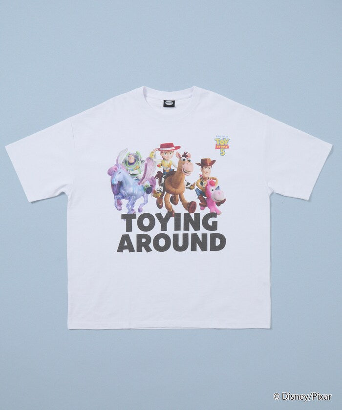 [Sales start on May 22 at 12:00] 'Toy Story 5' Design Exclusive Character Crew Neck Printed T-Shirt [Limited Edition]