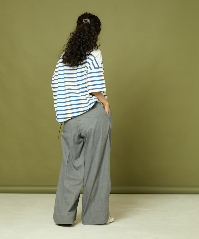 Tuck Wide Slacks Pants