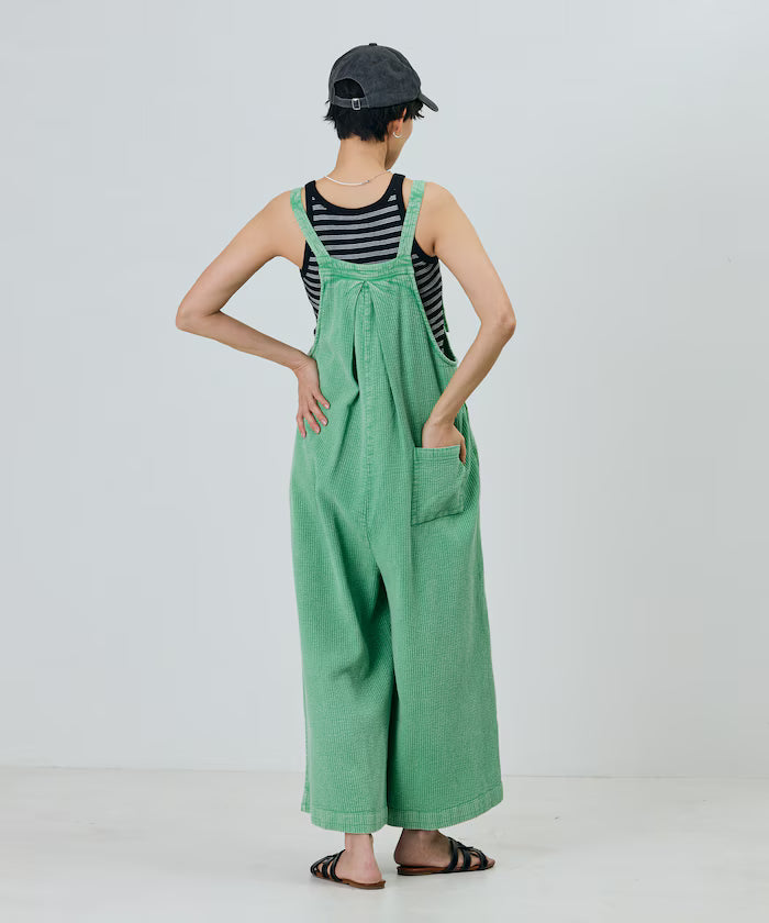 India double gauze flare salopette