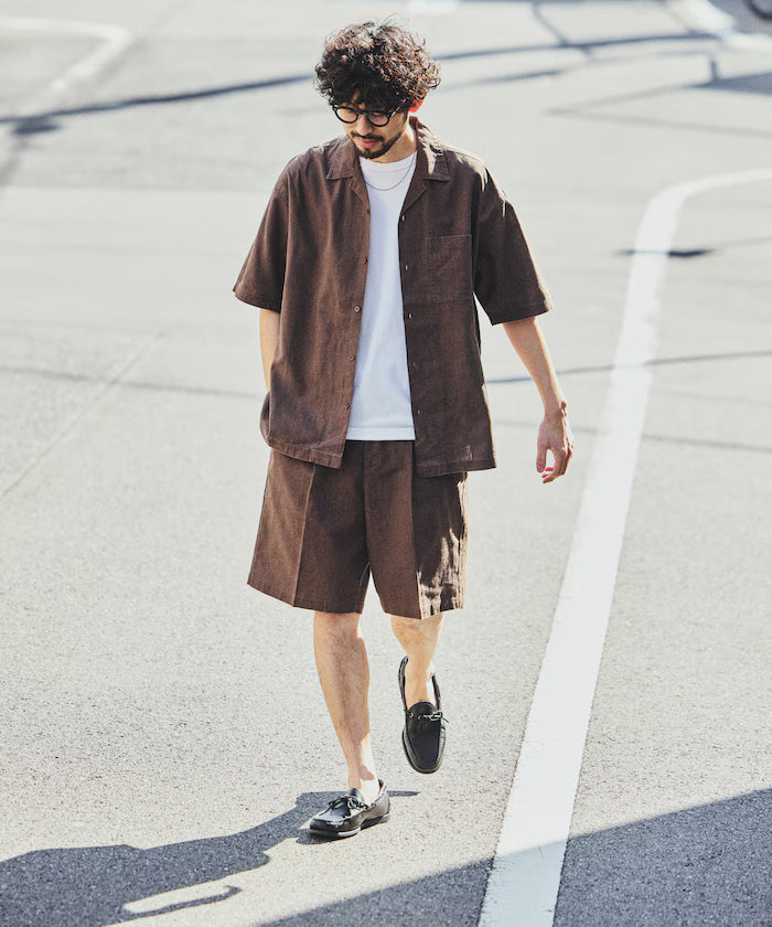 LINEN COTTON EASY SHORT PANTS