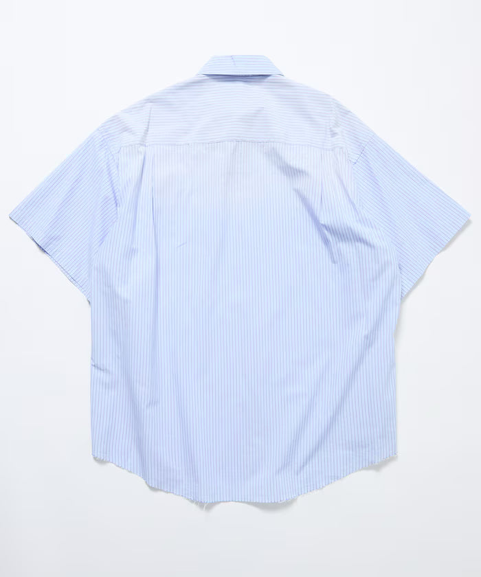 Big Silhouette Damage Processing Regular Color S/S Shirt/Check/Stripe/Fade Processing [Limited Edition]