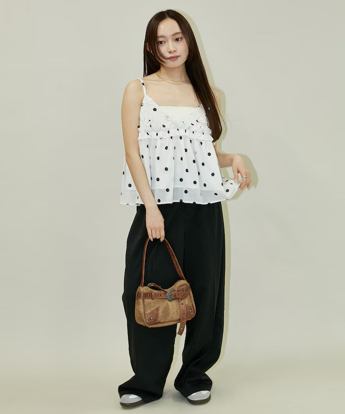 Floral Embroidery Detail Camisole Bustier Limited Edition