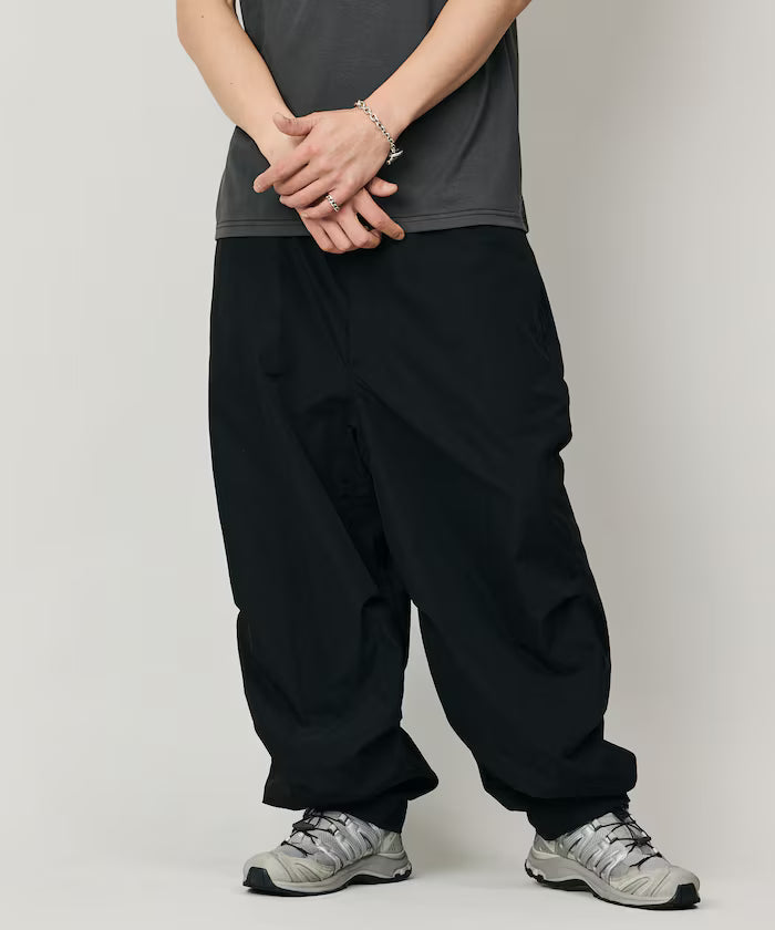 Quick Dry Fabric Wide Silhouette Poly Rip Cross Military Circus Pants/UV Cut/Quick Dry 【Limited Edition】