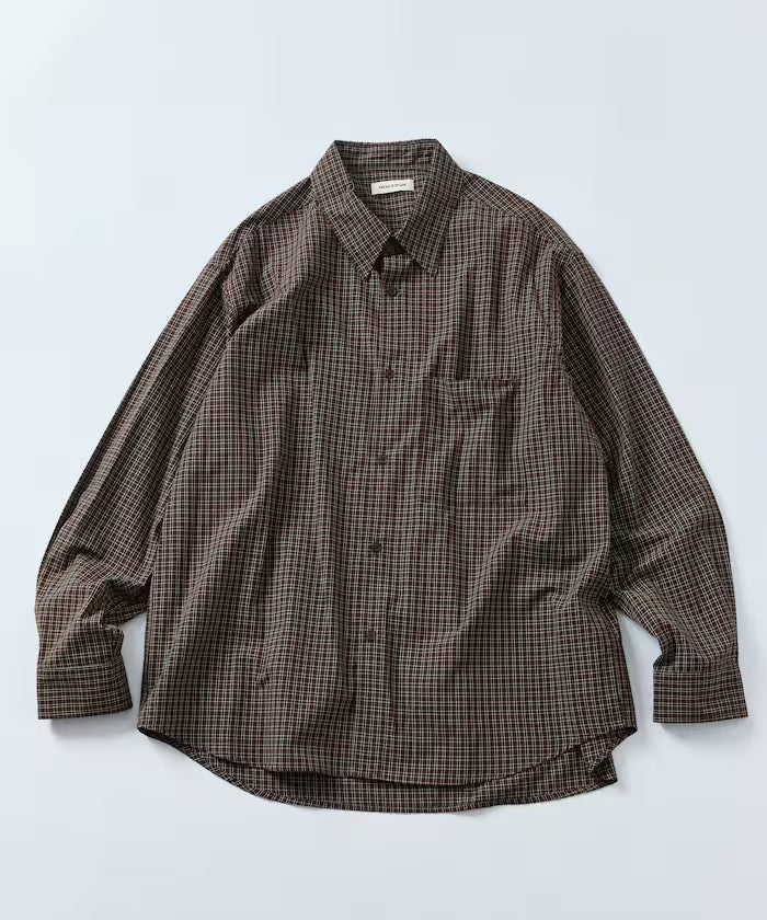 Relax Fit Classic Pattern Regular Collar Shirt / Check Pattern / Stripe Pattern 【Limited Edition】
