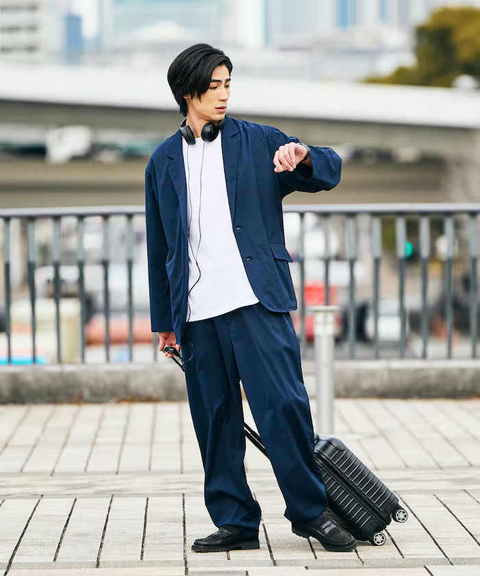 AiRide/Air Ride Relax Fit Packable Travel Set Up/Tailored Jacket/Wide Tapered Pants/Quick Dry/UV Cut 【Limited Edition】