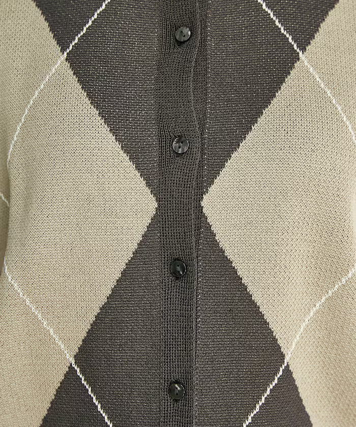 Summer Knit Argyle Vest Limited Edition