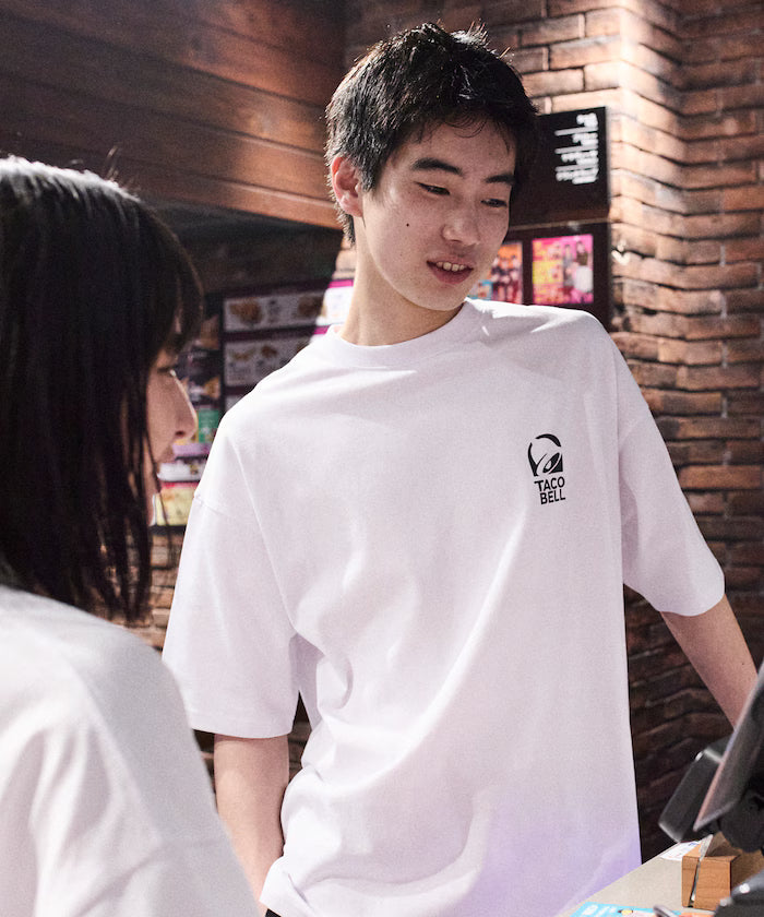 Limited Edition TACOBELL×FREAK'S STORE Exclusive Big Silhouette Back Print Crew Neck T-Shirt