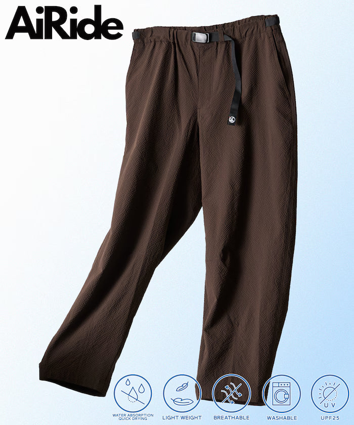 AiRide/Air Ride Wide Silhouette Sheer Sacker Packable Climbing Pants/Quick-Drying/UV Cut [Limited Release] - Brown
