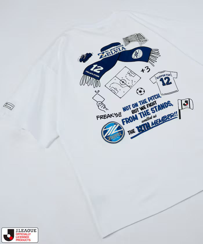[May 15 12:00 Sale Start] J.LEAGUE × FREAK'S STORE Exclusive SUPPORTERS SHORT SLEEVE TEE [FC Machida Zelvia] - White