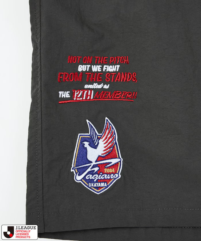 [May 15, 12:00 Start of Sales] J.LEAGUE × FREAK'S STORE Special Order SUPPORTERS NYLON SHORTS [Fagiano Okayama]