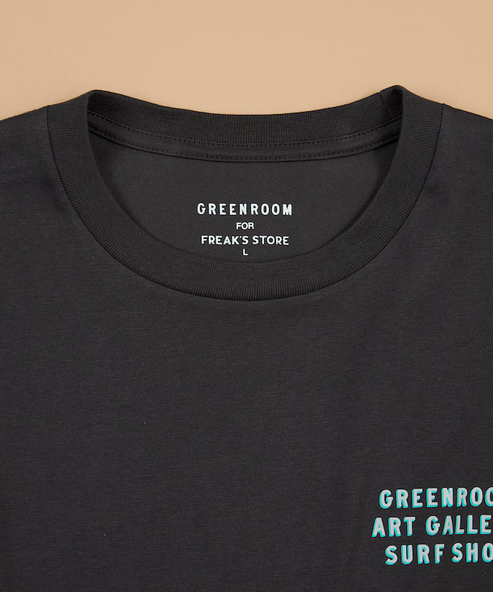 GREENROOM GALLERY × FREAK'S STORE / Greenroom Gallery Exclusively Designed Heather Brown Short Sleeve T-Shirt