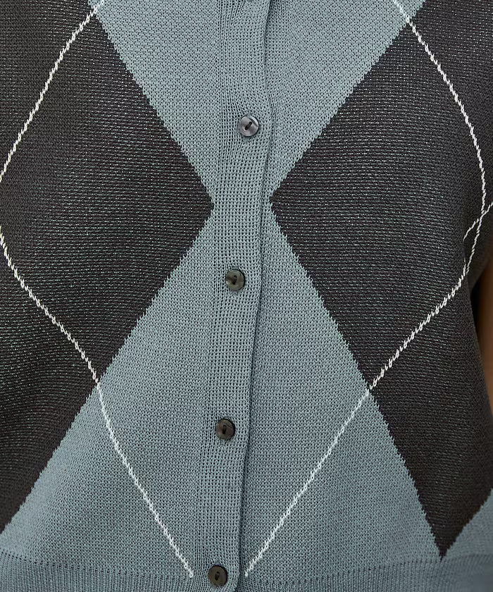 Summer Knit Argyle Vest Limited Edition
