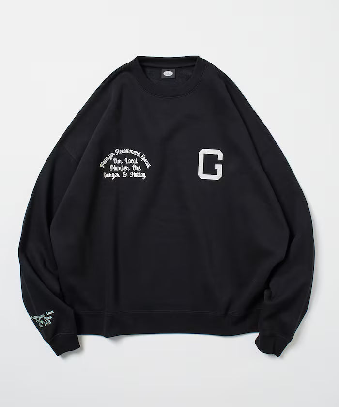 Big Silhouette Varsity Jacket Design Crew Neck Sweat / Back Print [Limited Edition]