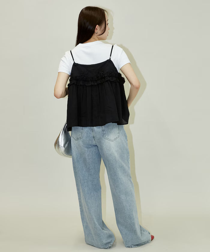 Floral Embroidery Detail Camisole Bustier Limited Edition