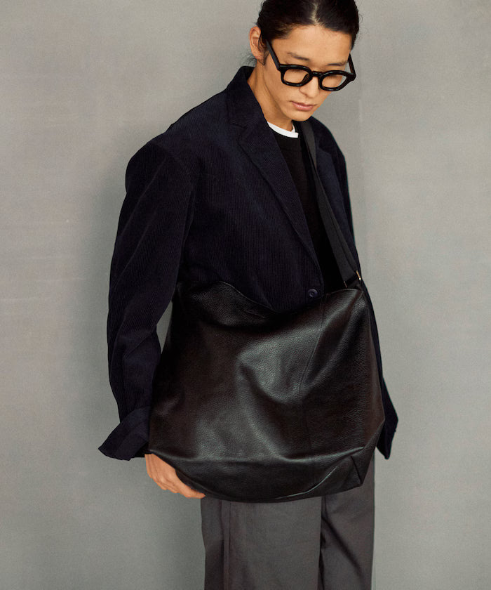 2WAY Leather Messenger Bag / 2WAY Leather Messenger Bag / Cowhide / Water-repellent leather