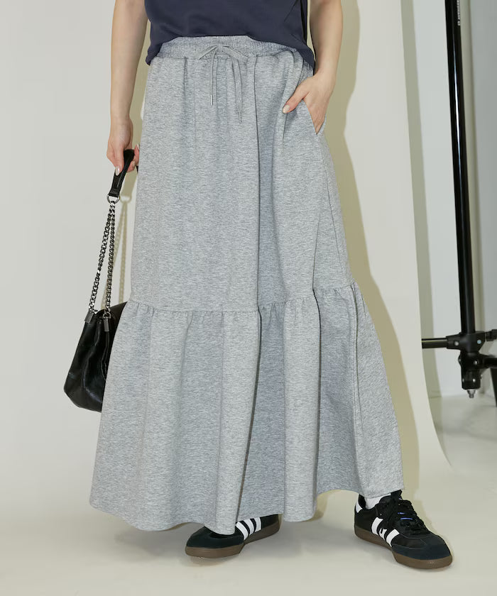 Ponte Tiered Skirt Limited Edition - Gray