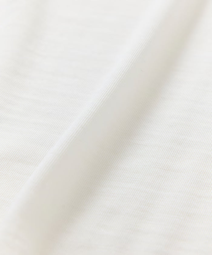SUPER MERINO WOOL×INKEEP Crew Neck Short Sleeve T-Shirt