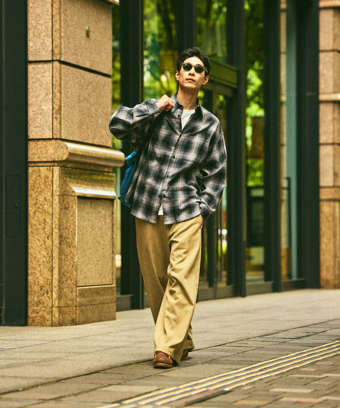 Relax Fit Relax Fit Ombre Check Flannel Shirt [Limited Edition]