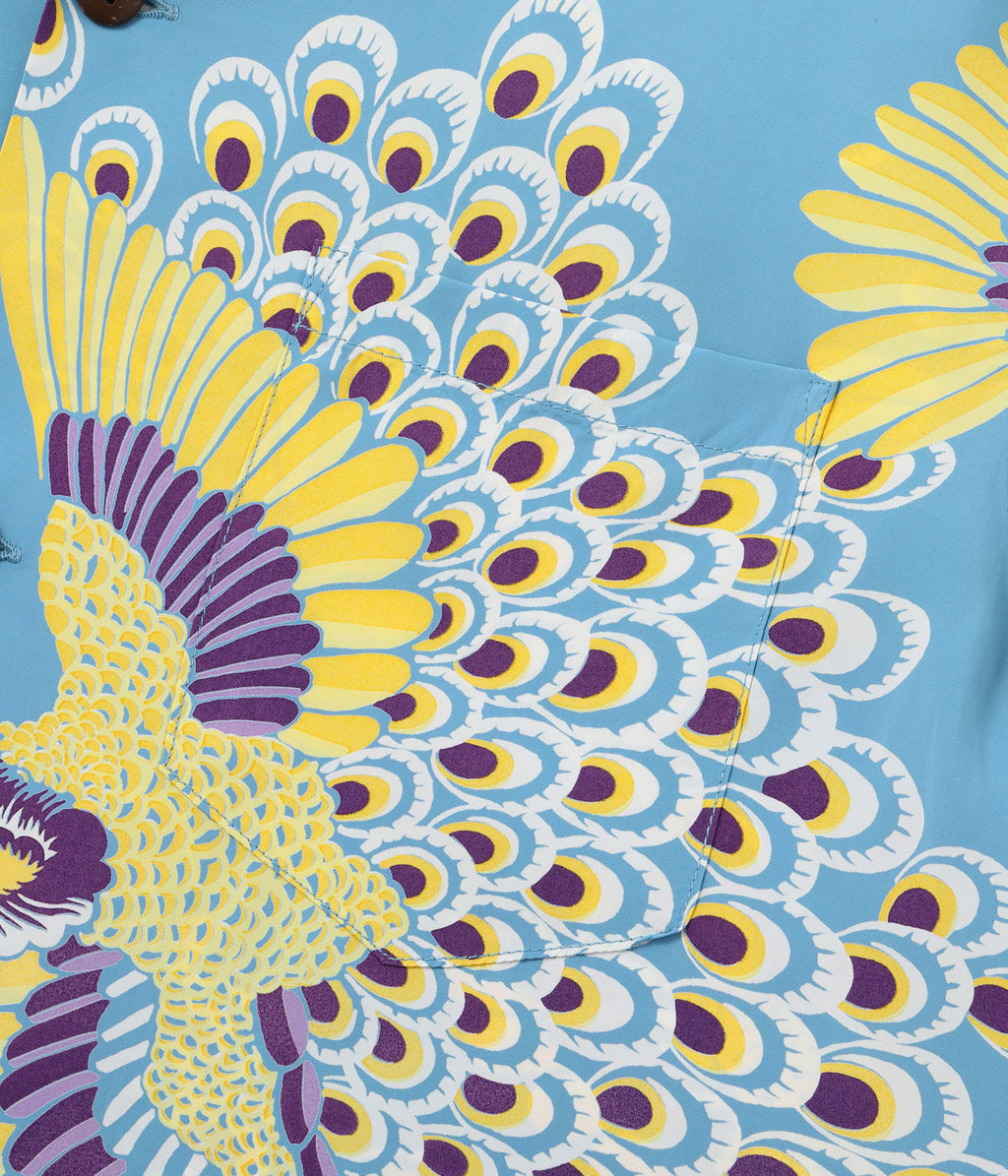 RAYON HAWAIIAN SHIRT “PEACOCK”
