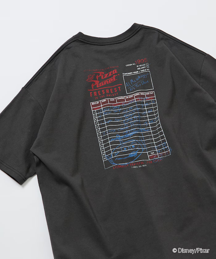 [TOY STORY] Exclusive Big Silhouette Back Print Crew Neck T-Shirt / Pizza Planet [Limited Edition]