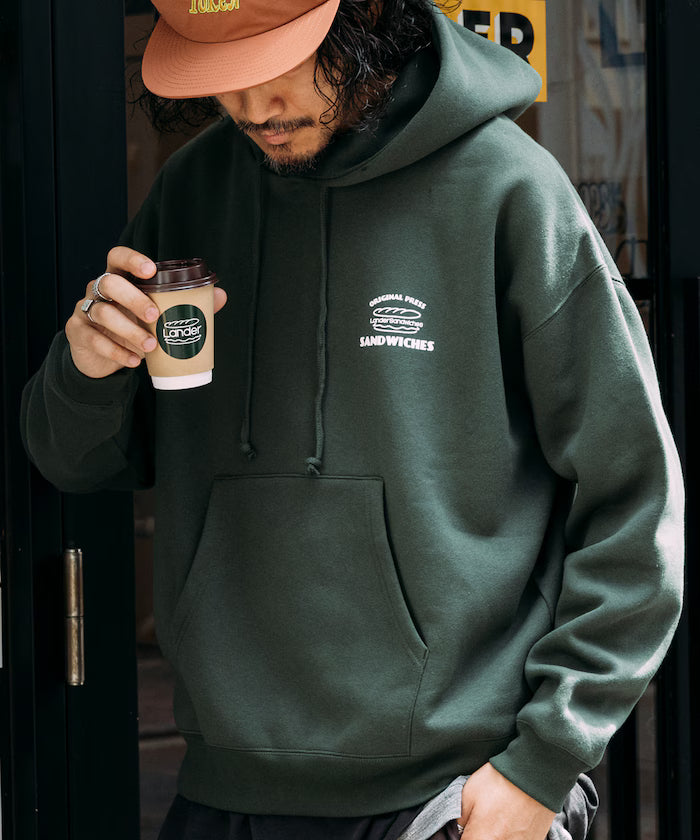 LANDER SANDWICHES×FREAK'S STORE/LANDER Limited Big Silhouette Back Print Sweat Hoodie 【Limited Release】