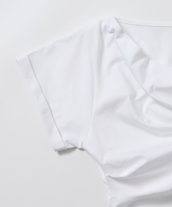 Lace Docking Draped Neck Top 【Limited Edition】