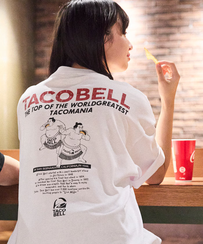 Limited Edition TACOBELL×FREAK'S STORE Exclusive Big Silhouette Back Print Crew Neck T-Shirt