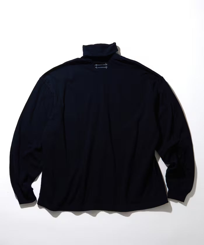 Double Face Cotton Turtleneck Shirt