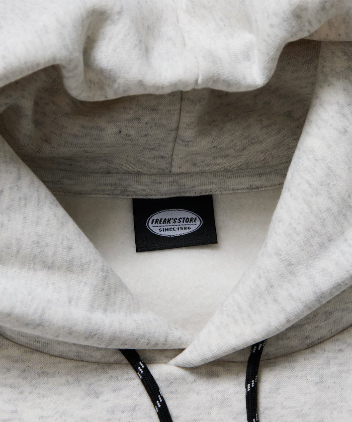 Big silhouette one-point logo pullover hoodie/hem cord/back brushed 【limited edition】
