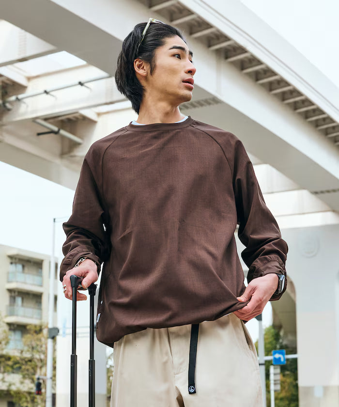 AiRide/Air Ride Relax Fit Raglan Long Sleeve Pullover/Pocketable/Quick Dry/UV Cut [Limited Edition]
