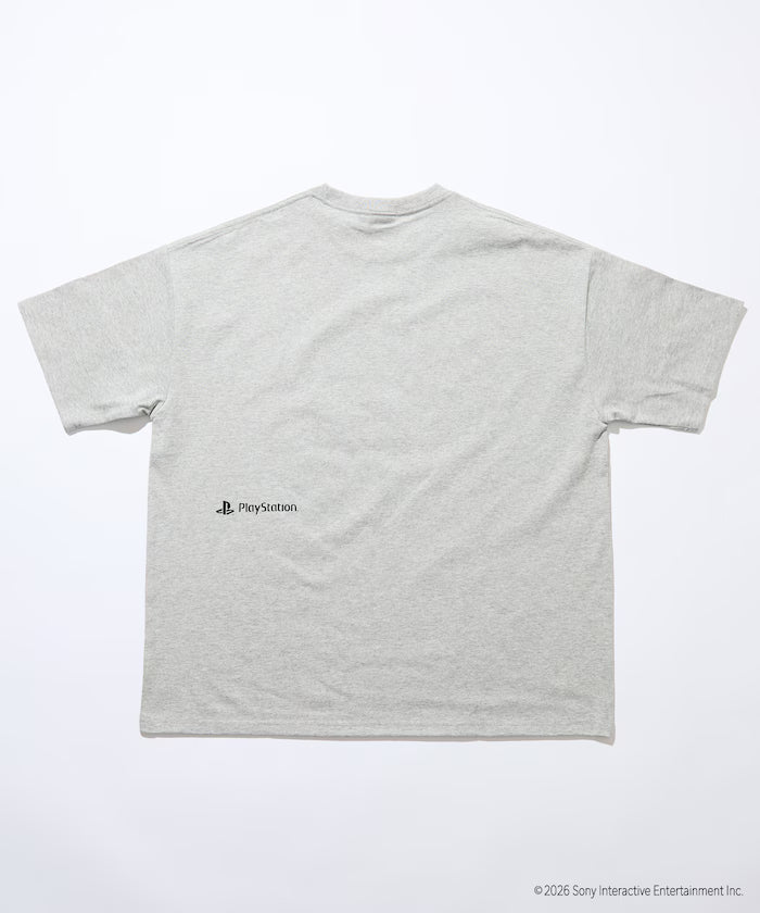Big Silhouette Logo Back Print Crew Neck T-Shirt / PlayStation LOGO 【Limited Edition】