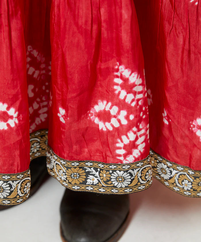 Shibori Print Tiered One Piece