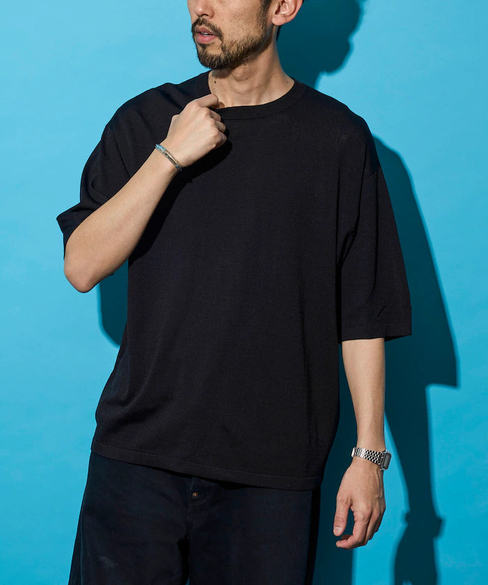[New Color Added] SUPER ICE / Super Ice Crew Neck Knit T-Shirt / Contact Cooling