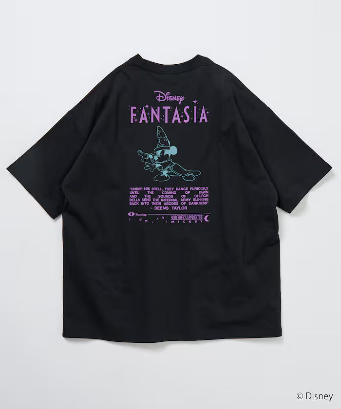 DISNEY/Mickey Mouse 'Fantasia'/Back Print Crew Neck T-Shirt [Limited Edition]
