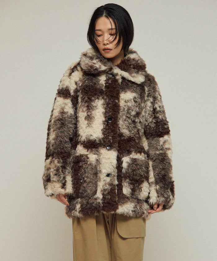 Fake Fur Mid-Length Coat / Fur Coat