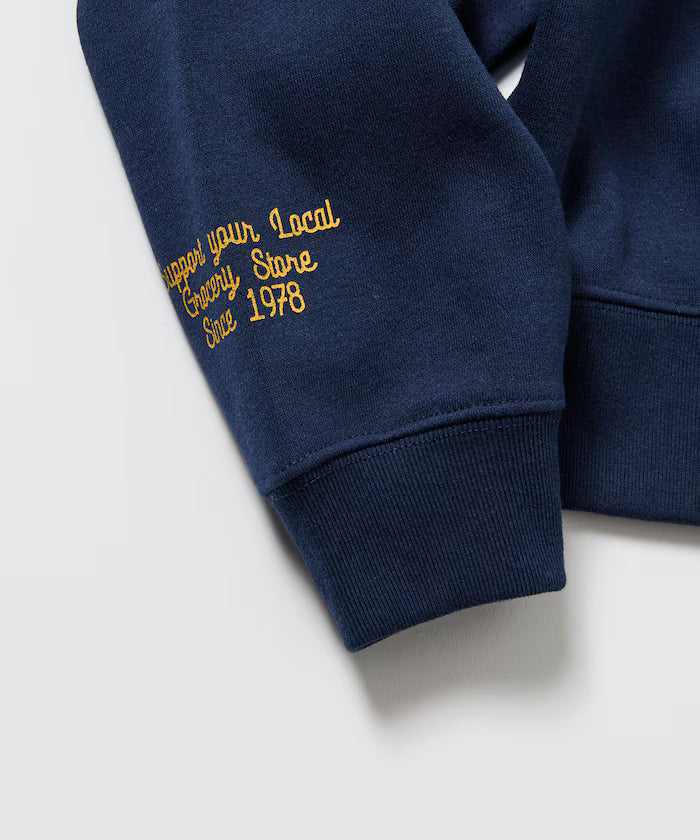 Big Silhouette Varsity Jacket Design Crew Neck Sweat / Back Print [Limited Edition]