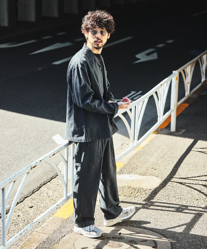 LINEN COTTON EASY SLACKS [Compatible with Setup]